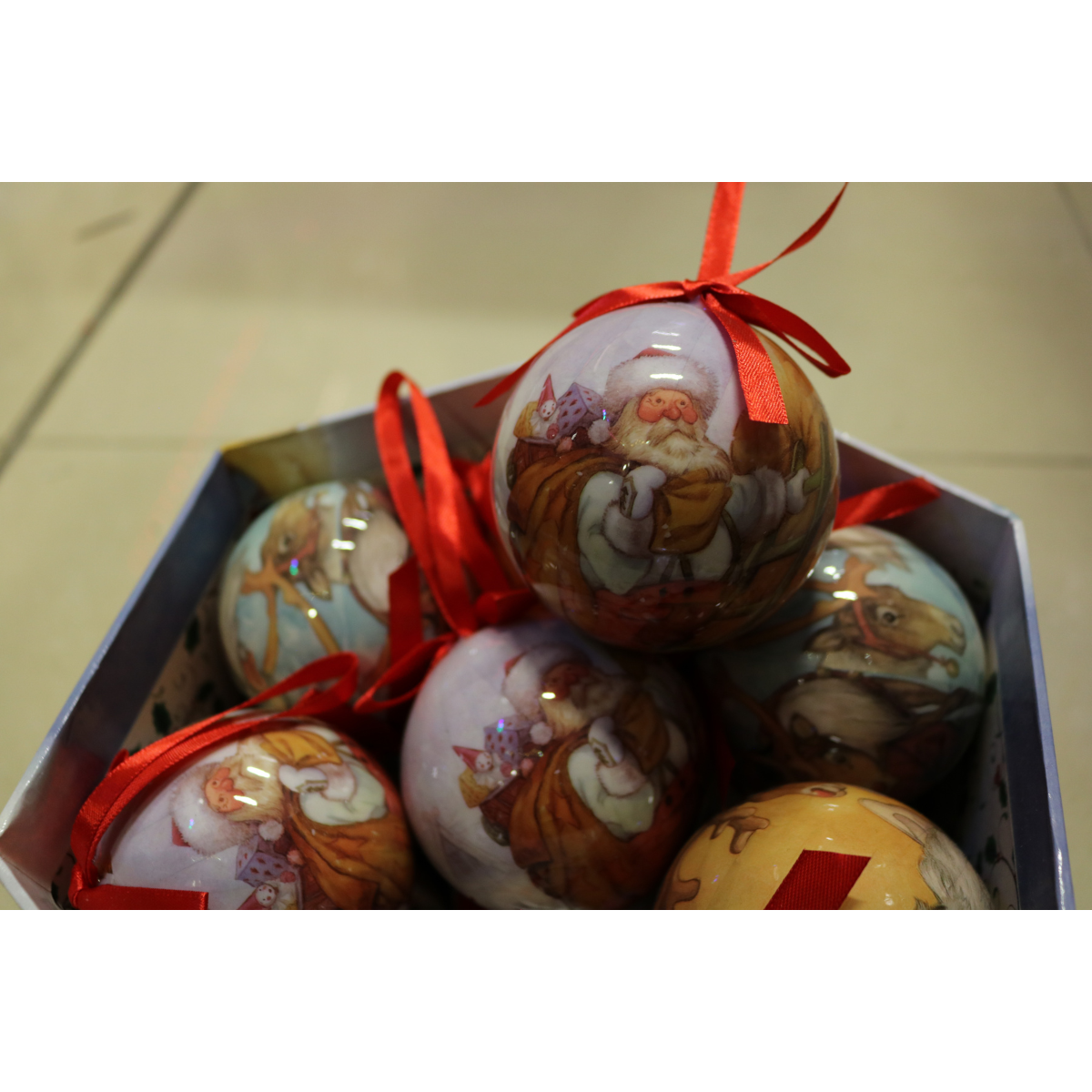 Луксозни коледни топки – комплект 14 бр. в подаръчна кутия | Микс
