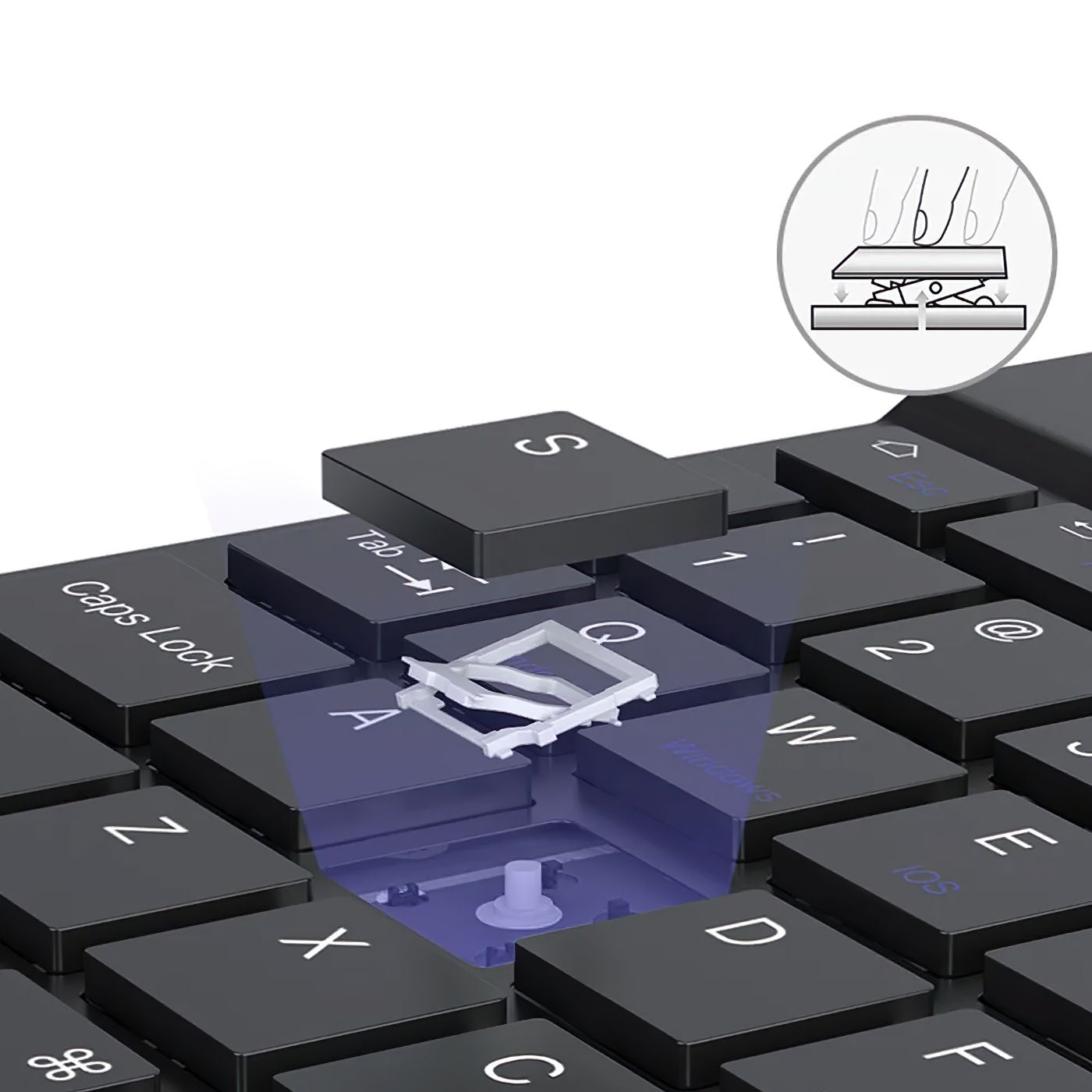 Черна Мини Bluetooth Клавиатура и Мишка