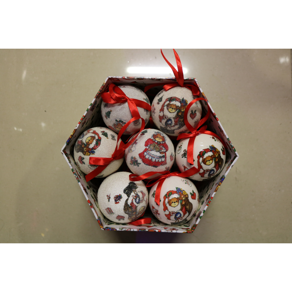 Луксозни коледни топки – комплект 14 бр. в подаръчна кутия | Баба Меца