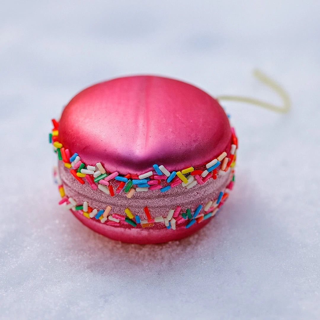 Стъклена Коледна Украса | Макарон